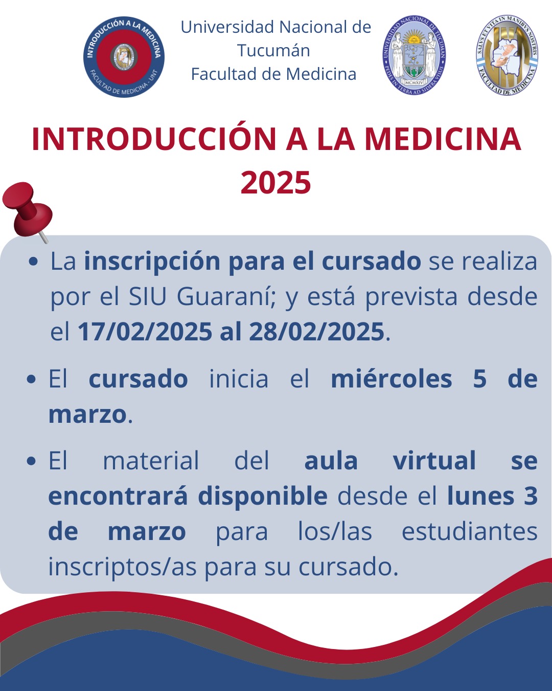 AvisoIM25 Introducción a la Medicina 2025